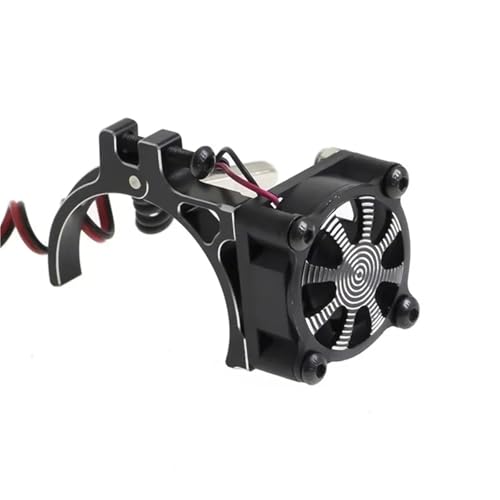 SONHWNGE 540 550 3650 3660 Motor Kühlkörper Lüfter mit Thermosensor for 1/8 1/10 RC Auto Axial SCX10 for Trax-xas TRX4 for Tam-iya(Zwart) von SONHWNGE