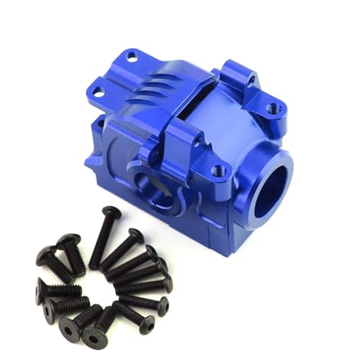 SONHWNGE Aluminium Vorne und Hinten Differential Gehäuse Getriebe #6881#6880 Upgrade Teile for RC Auto for Trax-xas for Rustler for Stampede 4x4(Blue Rear 6880) von SONHWNGE