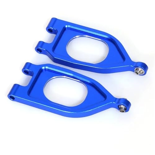 SONHWNGE Aluminiumlegierung Vorderradschwinge Ersatz ARA330752 for ARR-MA1:10 2WD Monster Truck RC Auto Upgrade Teile(Blauw) von SONHWNGE