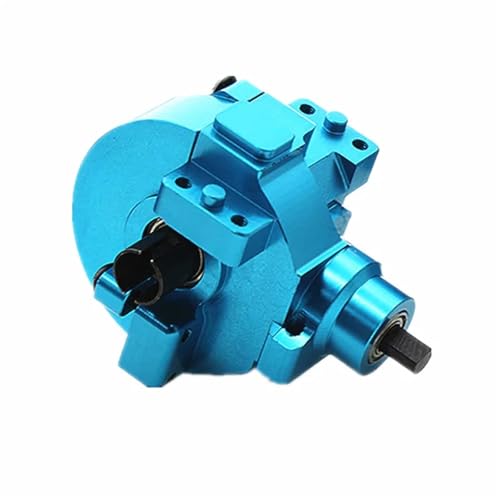 SONHWNGE Aluminiumlegierung Vorne Hinten Getriebe Komplette Stick & Diff.Getriebe 02030 03015 02024 02051 102075 1/10 RC Autos for HSP 94123 94107 94111(Blue Front) von SONHWNGE