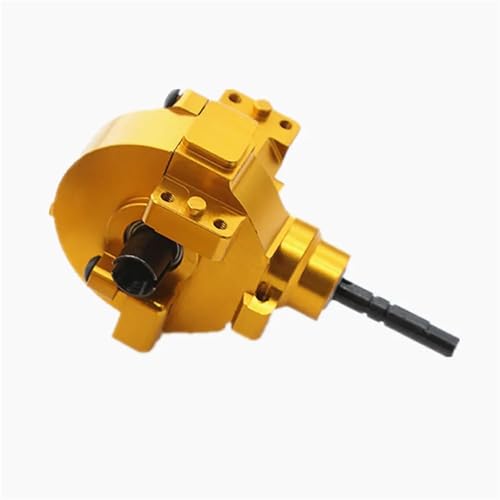 SONHWNGE Aluminiumlegierung Vorne Hinten Getriebe Komplette Stick & Diff.Getriebe 02030 03015 02024 02051 102075 1/10 RC Autos for HSP 94123 94107 94111(Golden Rear) von SONHWNGE