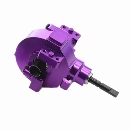 SONHWNGE Aluminiumlegierung Vorne Hinten Getriebe Komplette Stick & Diff.Getriebe 02030 03015 02024 02051 102075 1/10 RC Autos for HSP 94123 94107 94111(Purple Rear) von SONHWNGE