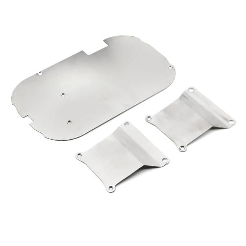 SONHWNGE Edelstahl Chassis Armor Getriebeschutz Unterfahrschutz for Tam-iya TT01 TT-01 1/10 RC Car Upgrades Teile Zubehör von SONHWNGE