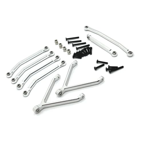 SONHWNGE Geeignet for FMS 1/24 for Xia-oqi FCX24 RC Auto Ersatzteile Metall Upgrade Chassis Hebel Lenkhebel(Silver) von SONHWNGE