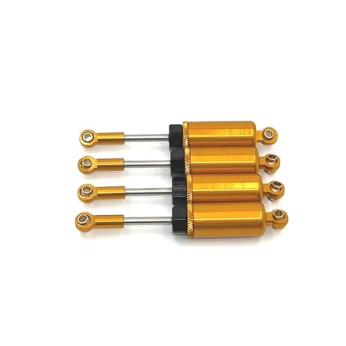 SONHWNGE Geeignet for SCY 1/16 Full Series for C8805 RC-Auto, Metall, verbesserte hydraulische Stoßdämpfer(Yellow) von SONHWNGE