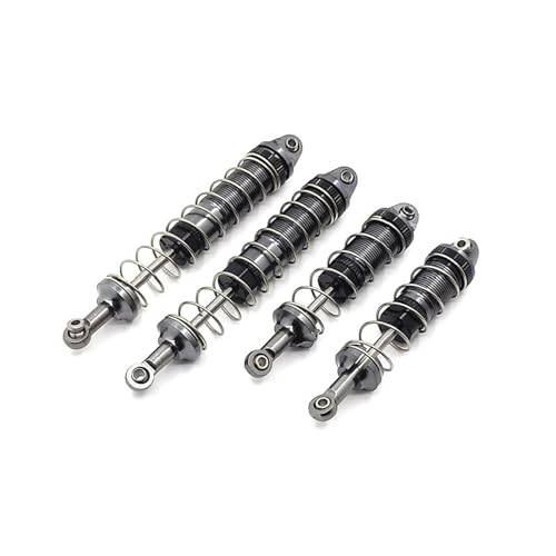 SONHWNGE Geeignet for WLtoys 12428 12423 12429 12427 Feiyue RC Autozubehör Upgrade Hydraulische Stoßdämpfer(Dark Grey) von SONHWNGE