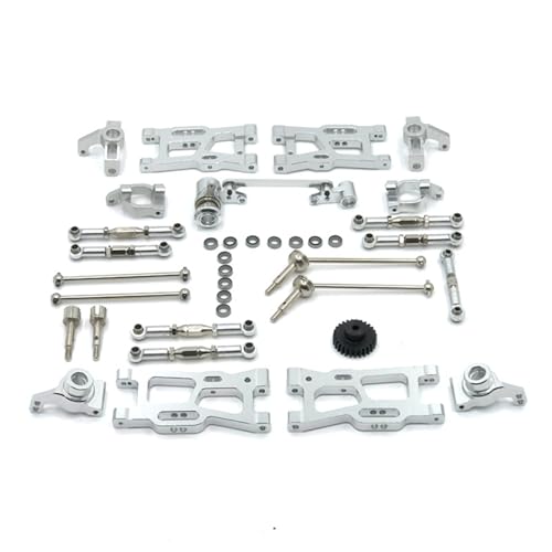 SONHWNGE Geeignet for WLtoys 144010 124017-16-18 124018 144001-02 RC-Auto-Upgrade-Teile(Silver) von SONHWNGE