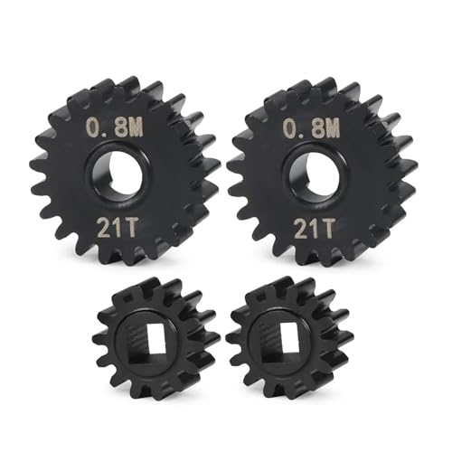 SONHWNGE Heavy Duty 0,8 M Overdrive Portal Getriebe Set 23T/12T 21T/14T for 1/10 RC rigs Crawler for Axial Capra F9 SCX10 III AR45P Achse Upgrade(21T 14T) von SONHWNGE