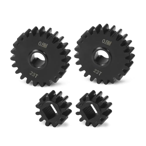 SONHWNGE Heavy Duty 0,8 M Overdrive Portal Getriebe Set 23T/12T 21T/14T for 1/10 RC rigs Crawler for Axial Capra F9 SCX10 III AR45P Achse Upgrade(23T 12T) von SONHWNGE