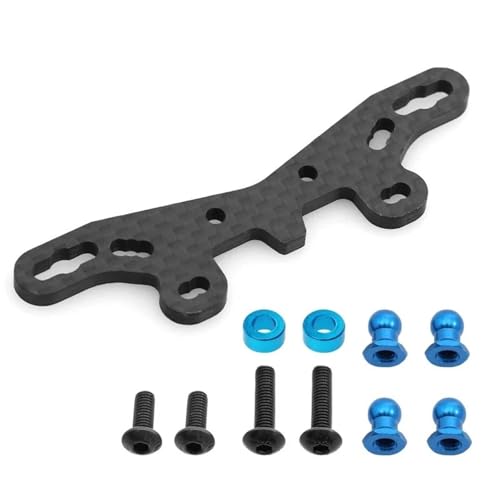 SONHWNGE Kohlefaser vorne und hinten erhöhen Stoßdämpferplatte for Tam-iya TT02S TT02SR TT-02 Type-S 1/10 RC Car Upgrade-Teile(Front) von SONHWNGE
