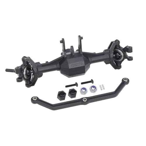 SONHWNGE Kunststoff Vorne Hinten Gerade Komplette Diamant Achse for 1/18 for Trax-xas Trx4m RC Crawler Ersatz Zubehör Upgrade Teile(Front axle) von SONHWNGE