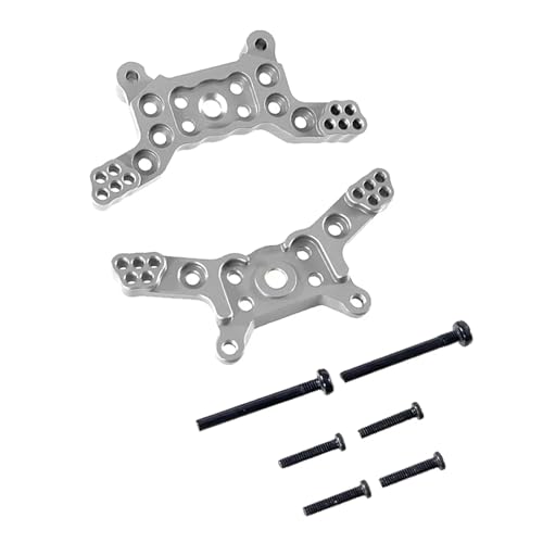SONHWNGE Langlebige Metall-Upgrade-Teile for MJX 1/14 RC-Auto H14BM 14209 14210 - Stoßdämpfer vorne und hinten(Silver) von SONHWNGE
