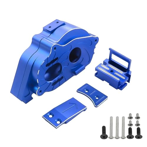 SONHWNGE Metal Center Gearbox Motor Mount Gear Box ARA311169 for ARR-ma 1/10 for Kraton Outcast 4S V2 BLX 1/8 for Mojave 4S BLX Upgrade-Teile(Blauw) von SONHWNGE