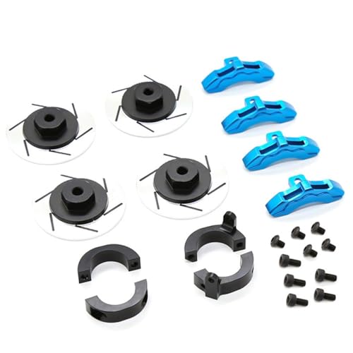 SONHWNGE Metall 12mm Rad Hex Adapter Bremsscheibe Bremssattel for Tam-iya CC02 CC-02 1/10 RC Crawler Auto Upgrade Teile(Blauw) von SONHWNGE