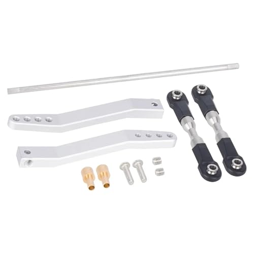 SONHWNGE Metall Anti-Kipp-Verbindungsstange Stabilisator-Set for 1/10 RC Crawler for Axial RR10 90048 for Vanquish VS4-10 for Phoenix LCG Upgrade-Teile(Silver) von SONHWNGE