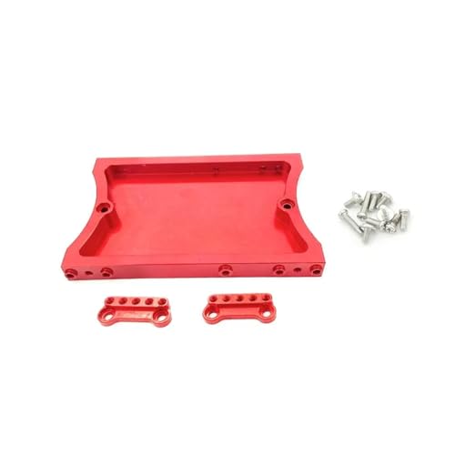 SONHWNGE Metall-Lenkservo vorne und hinten mit Fester Montagehalterung for WPL 1/16 for MN D90 D91 D96 D99 MN90 MN99S 1/12 RC Car(Red Rear) von SONHWNGE