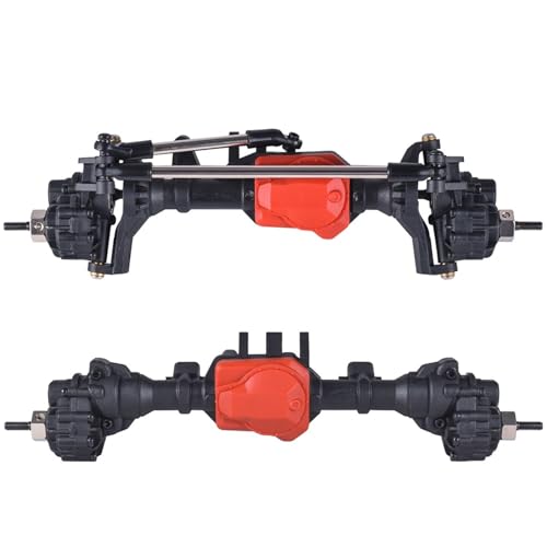 SONHWNGE Metall RC Portal Achsen 1/10 Vorder- und Hinterachse mit T-Lock Differential for Trax-xas TRX-4 Achse RC Auto Upgrades Teile(Front and Rear Axles) von SONHWNGE