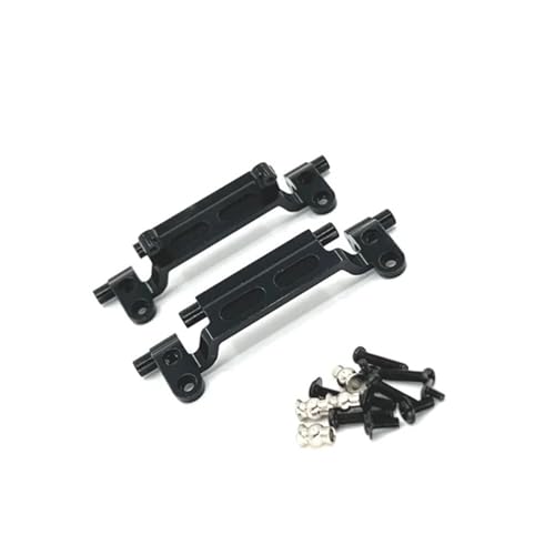 SONHWNGE Metall-Upgrade, Hinterachs-Spurstangensitz, Vorderachs-Spurstangen-Lenkgetriebesitz, for Man-gniu Modell 1/12 MN78 RC-Autoteile(Zwart) von SONHWNGE