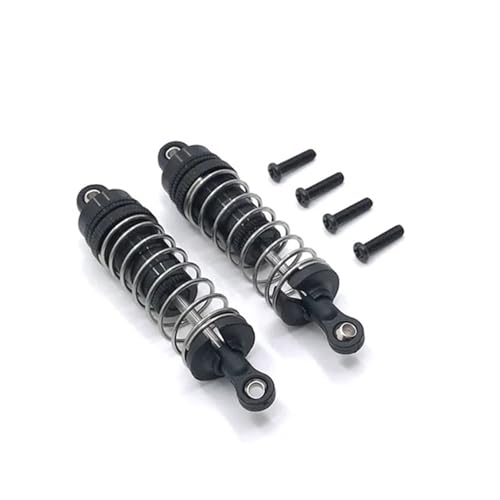 SONHWNGE Metall Upgrade 2PCS Externe Feder Hydraulische Schock for WLtoys 144010 144001 144002 124016 124017 124018 124019 RC Auto Teile(Zwart) von SONHWNGE
