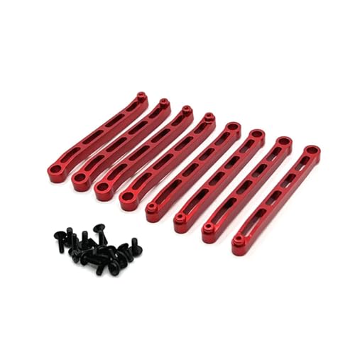 SONHWNGE Metall Upgrade Chassis Befestigungsstange for MN Modell 1/12 MN168 MN78 RC Auto Ersatzteile(Rood) von SONHWNGE