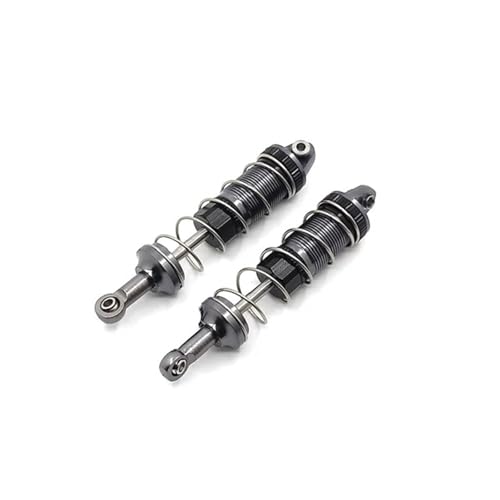 SONHWNGE Metall Upgrade Geändert Hydraulische Stoßdämpfer Vorne for WLtoys 1/12 12427 12428-AB 12429 12423 FY01 FY02 FY03 RC Auto Teile(Dark Grey) von SONHWNGE