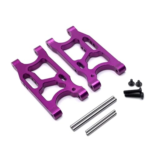SONHWNGE Metall Upgrade Hinterradschwinge for LC Racing 1/14 for WLtoys 144010 144001 144002 124017 124016 124018 124019 RC Autoteile(Purple) von SONHWNGE
