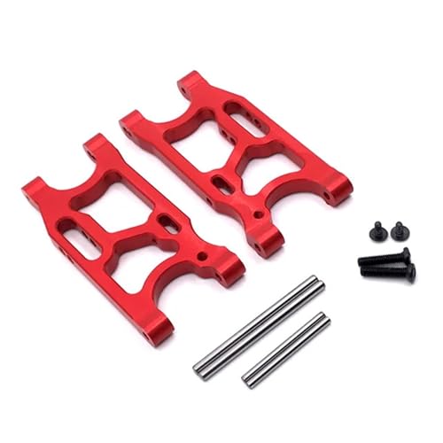 SONHWNGE Metall Upgrade Hinterradschwinge for LC Racing 1/14 for WLtoys 144010 144001 144002 124017 124016 124018 124019 RC Autoteile(Rood) von SONHWNGE