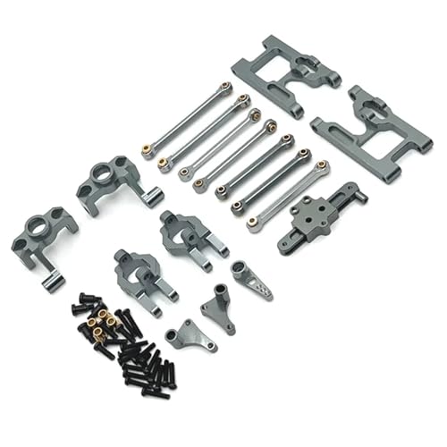 SONHWNGE Metall-Upgrade-Kit, passend for WLtoys 1/12 124006 12423 12427 12428 RC-Autozubehör(Dark Grey) von SONHWNGE