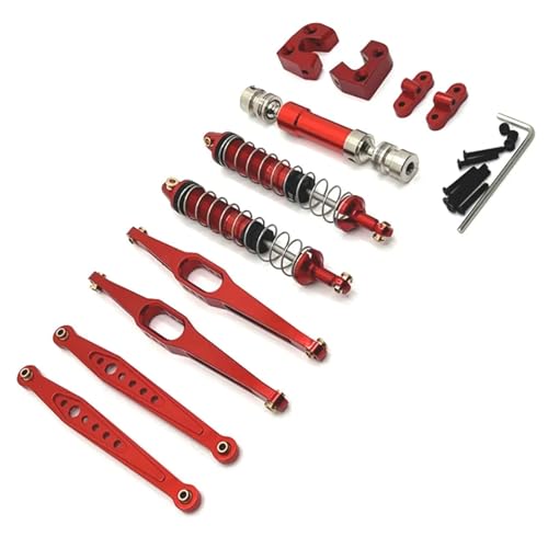 SONHWNGE Metall-Upgrade-Kit for WLtoys 1/12 124006 12423 12427 12428 12429 RC-Autoteile(Rood) von SONHWNGE