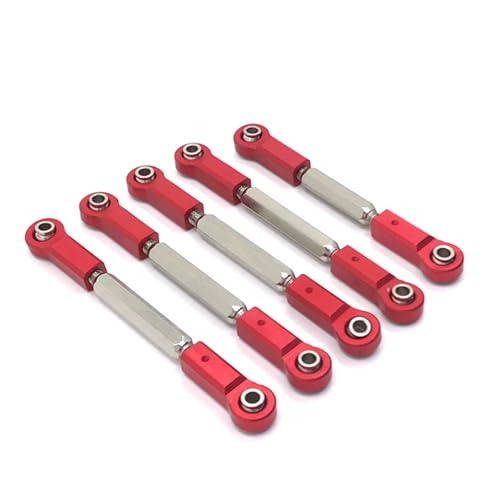 SONHWNGE Metall Upgrade Lenkstange EA1018R EA1019R for JLB 1/10 J3 RC Autoteile(Rood) von SONHWNGE