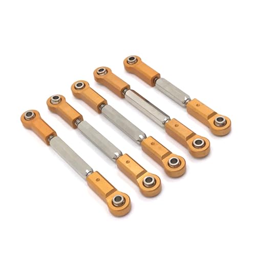 SONHWNGE Metall Upgrade Lenkstange EA1018R EA1019R for JLB 1/10 J3 RC Autoteile(Yellow) von SONHWNGE