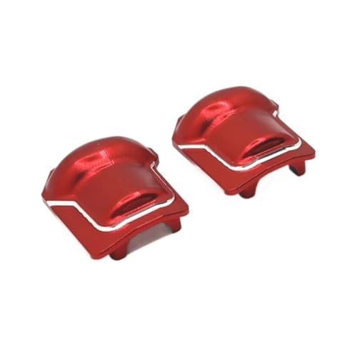 SONHWNGE Metall-Vorder- und Hinterachsabdeckung, passend for WLtoys 104006 104010 104020 104026 RC-Autozubehör(Rood) von SONHWNGE
