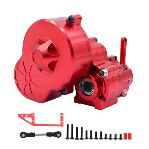 SONHWNGE Metallgetriebe-Abschaltgetriebe mit Getriebe for Axial SCX10 AX10 for Wraith 1/10 RC Crawler Car Truck Neue Upgrade-Teile(Rood) von SONHWNGE