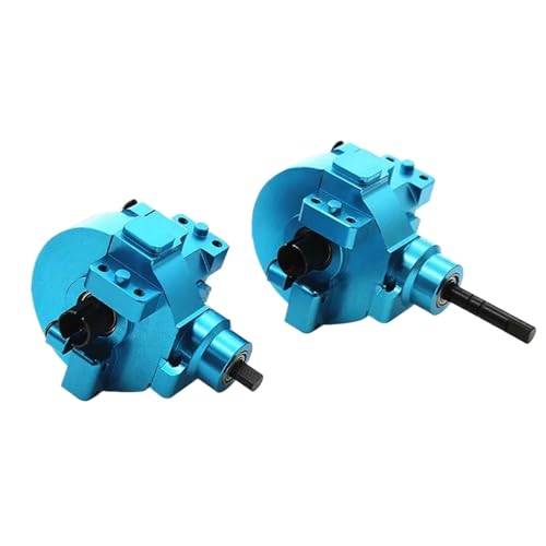 SONHWNGE Metallgetriebe vorne und hinten, kompletter Antrieb und Differenzial 02030 03015 02024 02051 102075 1/10 RC-Auto for HSP 94123 94107 94111 94118(Blauw) von SONHWNGE