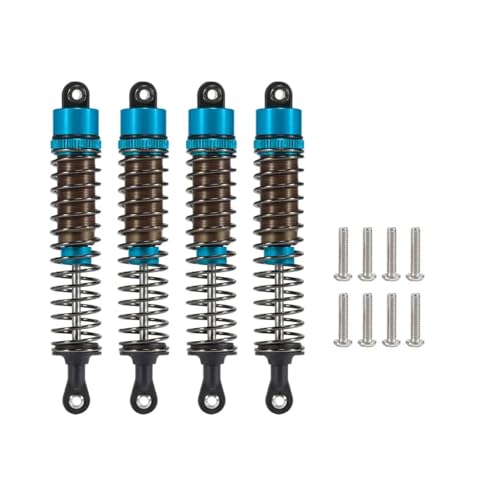 SONHWNGE Ölverstellbarer 52-mm-120-mm-Stoßdämpfer for 1/10 RC Truggy Buggy Monster Trucks auf der Straße Touring Drift Cars Upgrade-Teile(4pcs 100mm Blue) von SONHWNGE
