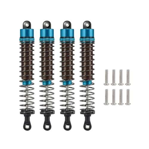 SONHWNGE Ölverstellbarer 52-mm-120-mm-Stoßdämpfer for 1/10 RC Truggy Buggy Monster Trucks auf der Straße Touring Drift Cars Upgrade-Teile(4pcs 110mm Blue) von SONHWNGE