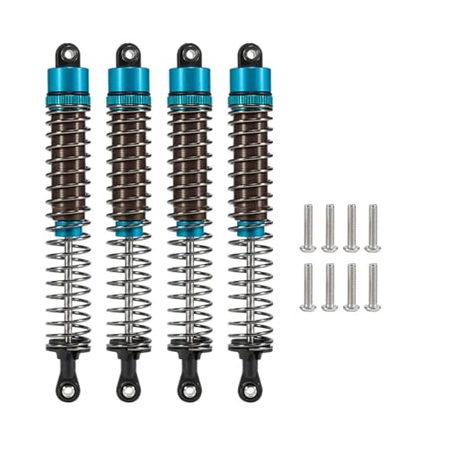 SONHWNGE Ölverstellbarer 52-mm-120-mm-Stoßdämpfer for 1/10 RC Truggy Buggy Monster Trucks auf der Straße Touring Drift Cars Upgrade-Teile(4pcs 120mm Blue) von SONHWNGE