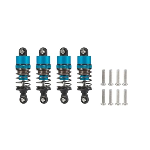SONHWNGE Ölverstellbarer 52-mm-120-mm-Stoßdämpfer for 1/10 RC Truggy Buggy Monster Trucks auf der Straße Touring Drift Cars Upgrade-Teile(4pcs 52mm Blue) von SONHWNGE