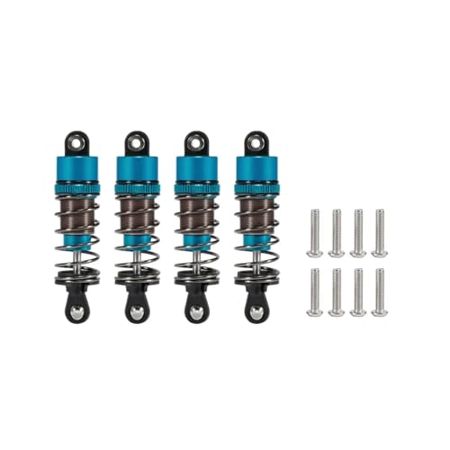 SONHWNGE Ölverstellbarer 52-mm-120-mm-Stoßdämpfer for 1/10 RC Truggy Buggy Monster Trucks auf der Straße Touring Drift Cars Upgrade-Teile(4pcs 62mm Blue) von SONHWNGE
