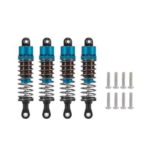 SONHWNGE Ölverstellbarer 52-mm-120-mm-Stoßdämpfer for 1/10 RC Truggy Buggy Monster Trucks auf der Straße Touring Drift Cars Upgrade-Teile(4pcs 75mm Blue) von SONHWNGE