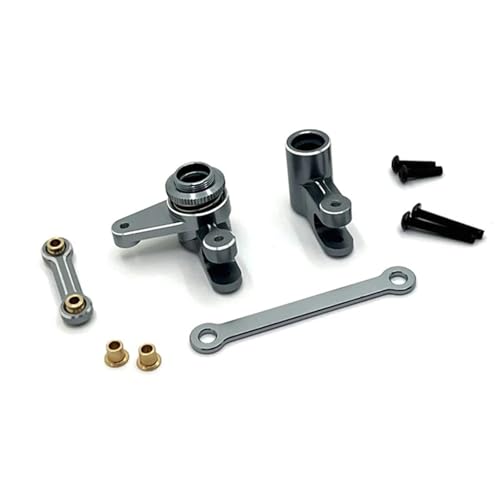 SONHWNGE RC Auto Upgrade Lenkung Komponente Servo Stange Set for MJX 1/10 10208 Monster RC Auto Upgrade Teile(Gray) von SONHWNGE