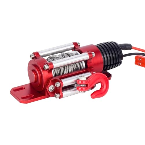 SONHWNGE RC Metall Stahl Verdrahtete Automatische Simulierte Winde for 1/10 RC Crawler Auto for Axial SCX10 90046 TRX4 for Redcat Gen8 RBX10 D90 von SONHWNGE