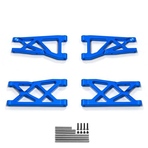 SONHWNGE Universal Vorne/Hinten Suspension Arme Kit 1/10 for ARR-ma for Granit 4 * 4/Für Senton for Typhon AR330443 AR330516 RC Auto Aluminium Teil(Blauw) von SONHWNGE