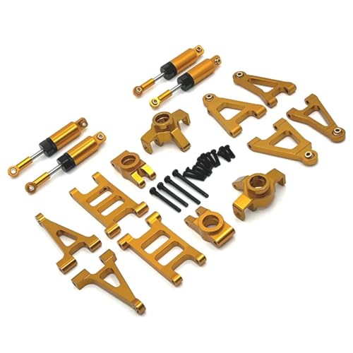 SONHWNGE Verwendet for MJX 1/14 14301 14302 14303 RC Auto Teile Metall Upgrade Und Modifikation Kit Ersatzteile(Yellow) von SONHWNGE