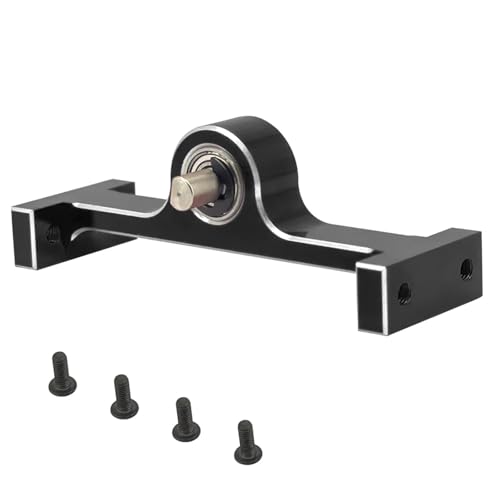 SONHWNGE for Axial Scx10 Upgrade Teile Aluminium Legierung 1/10 Verteilergetriebe 70mm Breite 5mm D-Förmigen Welle Metall for Rc Crawler Auto Zubehör(Zwart) von SONHWNGE