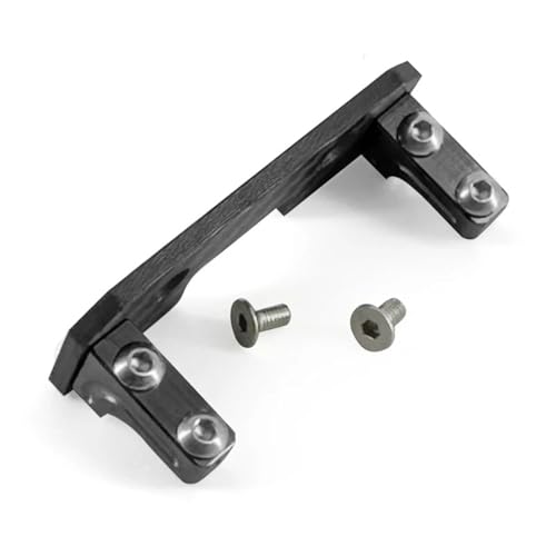 SONHWNGE for Axial Scx10 Upgrade Teile Servo Halterung Carbon Platte Metall for Fernbedienung Rc Crawler Auto Zubehör Maßstab 1/10(Zwart) von SONHWNGE
