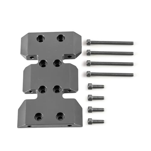 SONHWNGE for Axial Scx10 Upgrades Teile Metallic Aluminium Unteren Schwerpunkt Übersetzung Skid Plate for Scx10i ii iii Rc Auto Zubehör(Silver) von SONHWNGE