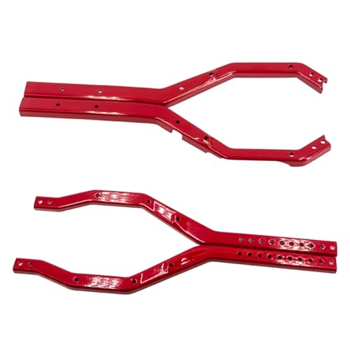SONHWNGE for Axial Scx10 iii for Gladiator Cj7 for Wrangler Upgrades Teile Zubehör Metall Chassis Rahmen Schiene Set Portal Achse Links körper(Rood) von SONHWNGE