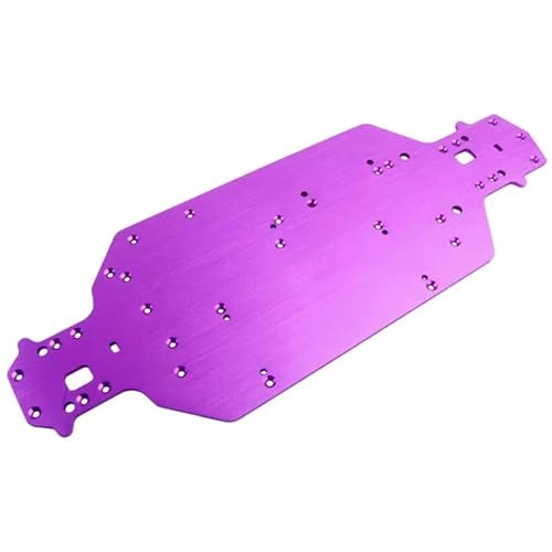 SONHWNGE for HSP 03001 03602 Aluminium Legierung Metall Chassis 3MM Dicke 1/10 Upgrade Teile for Fliegende Fische 94103 94123(Purple) von SONHWNGE