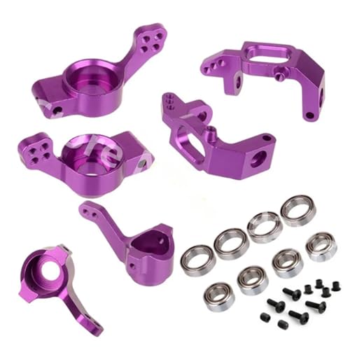 SONHWNGE for HSP Tuningteile Zubehör 02138 02139 02013 02014 02015 Aluminium Lenknabenhalterung 102010 102011 102012 for 1/10 RC 4WD Auto(Purple) von SONHWNGE